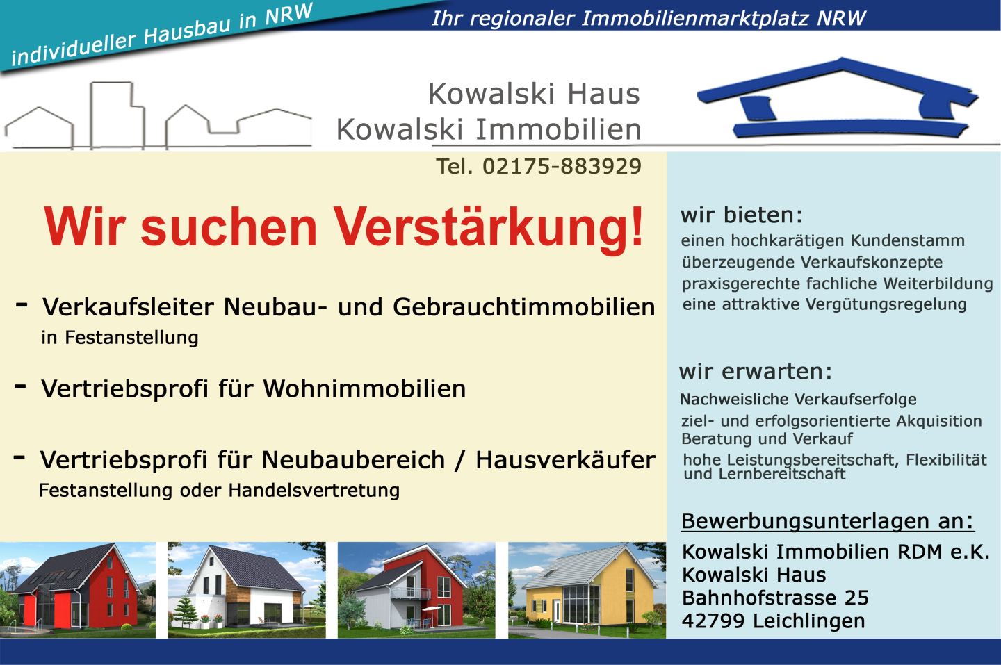 Kowalski Haus Ihr Partner für individuelles und sorgloses Bauen! ^ Kowalski Haus Ihr Partner für individuelles und sorgloses Bauen!