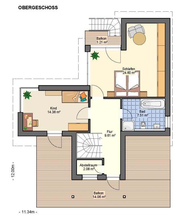 Kowalski-Haus-Bauhaus-Alinda 137 Grundriss-Obergeschoss