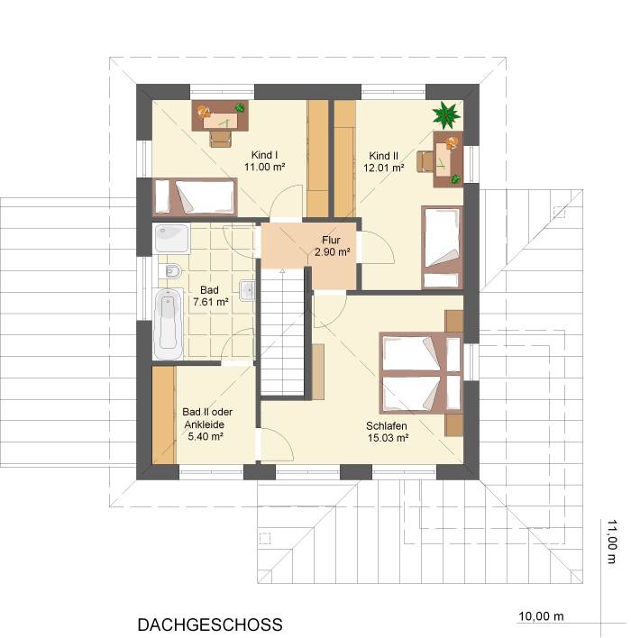 Kowalski-Haus-Medina123 Grundriss - Dachgeschoss