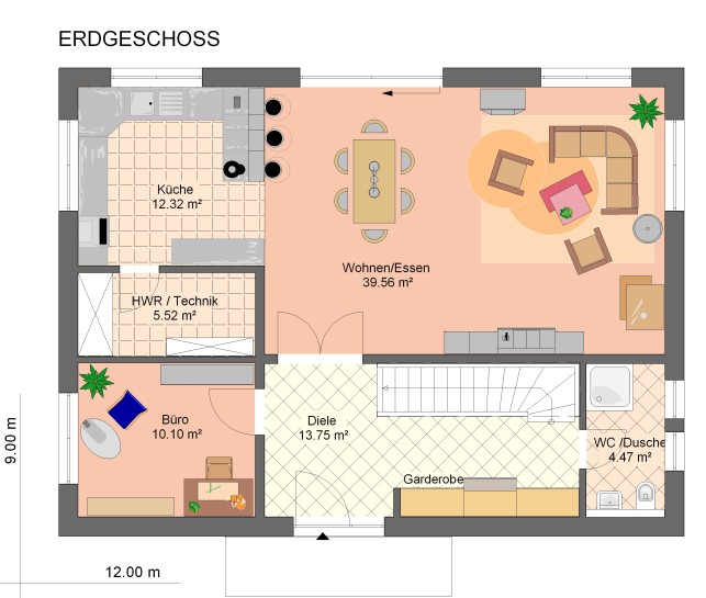 Kowalski Haus Alexandra 175 Grundriss Erdgeschoss