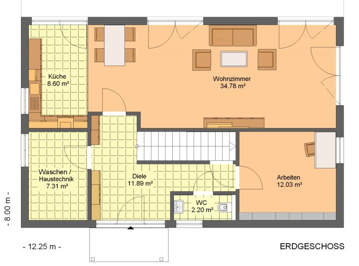 Kowalski Haus Carolina 162 Grundriss Erdgeschoss