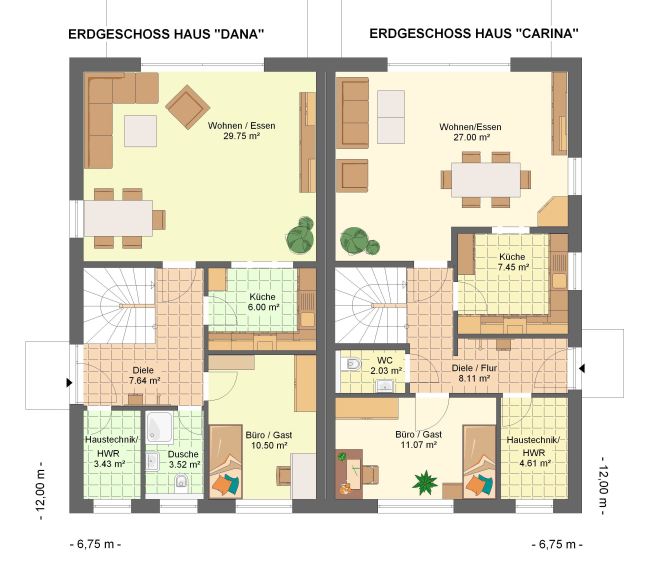 Kowalski Haus Dana-Carina 175 Grundriss - Erdgeschoss