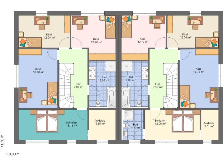 Kowalski Haus Elke 200 Grundriss Obergeschoss