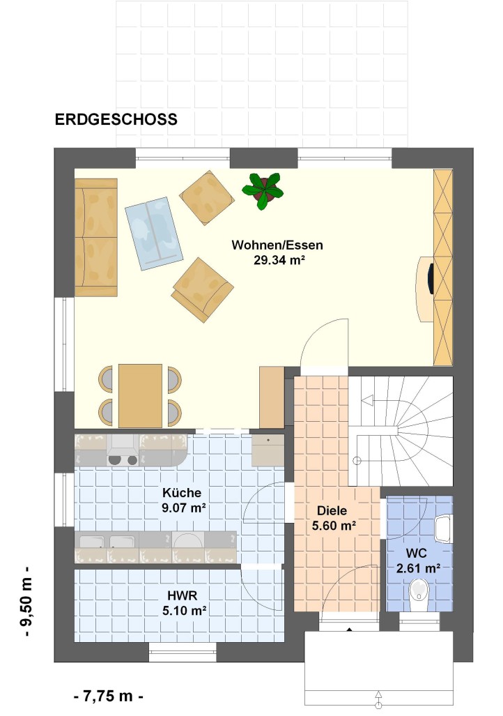 Kowalski Haus Eva 100 Grundriss Erdgeschoss