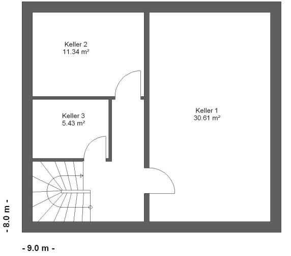 Kowalski Haus Kim Grundriss Kellergeschoss