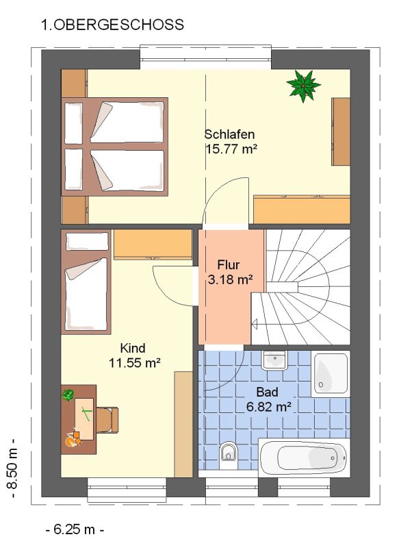 Kowalski Haus Liz 79 Grundriss Obergeschoss