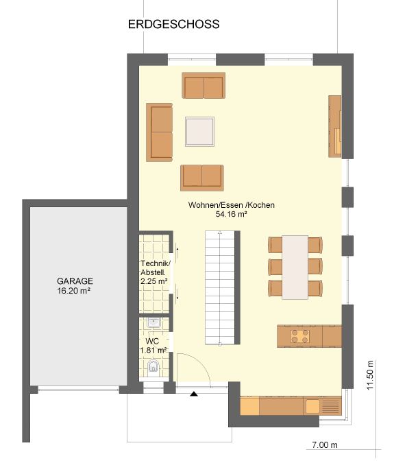 Kowalski Haus Medina 123 Grundriss Erdgeschoss