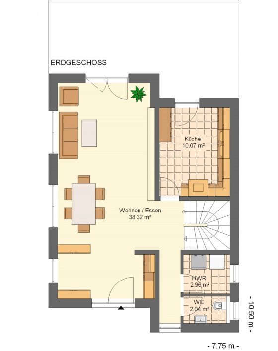 Kowalski Haus Paloma 117 Grundriss Erdgeschoss