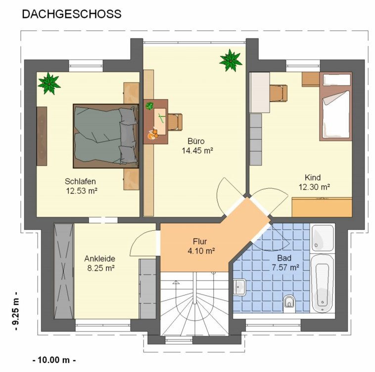 Kowalski Haus Villa Amira 124 Grundriss Dachgeschoss