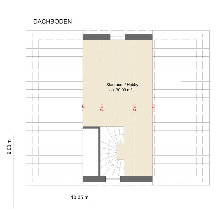 Kowalski Haus Yana 185 Grundriss Dachboden